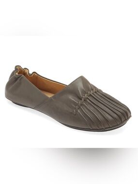 Chocolat Blu Cam2 Leather Flat Gray Sz 6.5